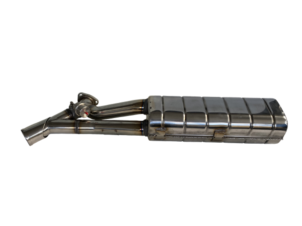 Sports muffler with switch-controlled valve