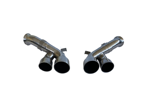 Dual chrome tailpipes for 996 4S