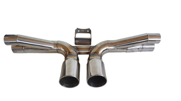 Rear center exhaust