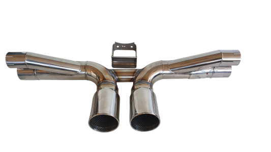 Rear center exhaust