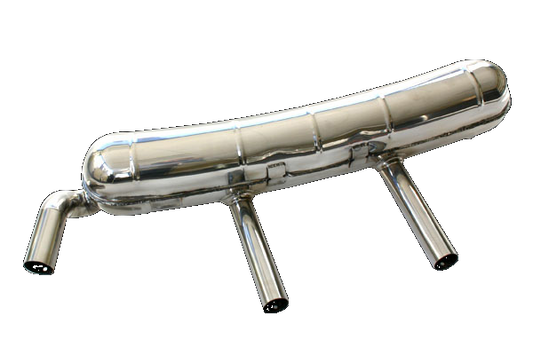 2.8L RSR muffler - 3 long outlets with caps