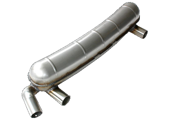 3.0L RSR Muffler - 3 Long Tailpipes with Caps