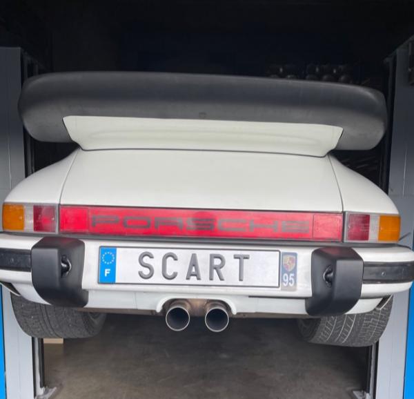 Double rear exit + skirt