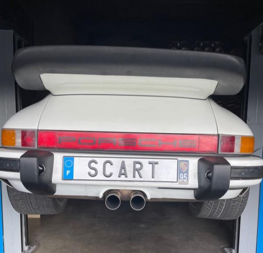 Double rear exit + skirt