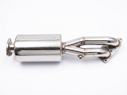 Pre-muffler 2 in 1 optimized flow - smooth sound - Porsche 911 2.7L (Type G) / 3.0L / 3.2L
