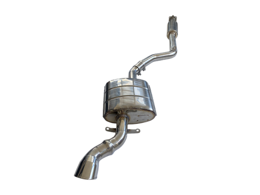 Sports muffler with outlet